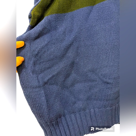 Vintage Polo Ralph Lauren Turtle neck sweater M blue and black - Picture 4 of 4